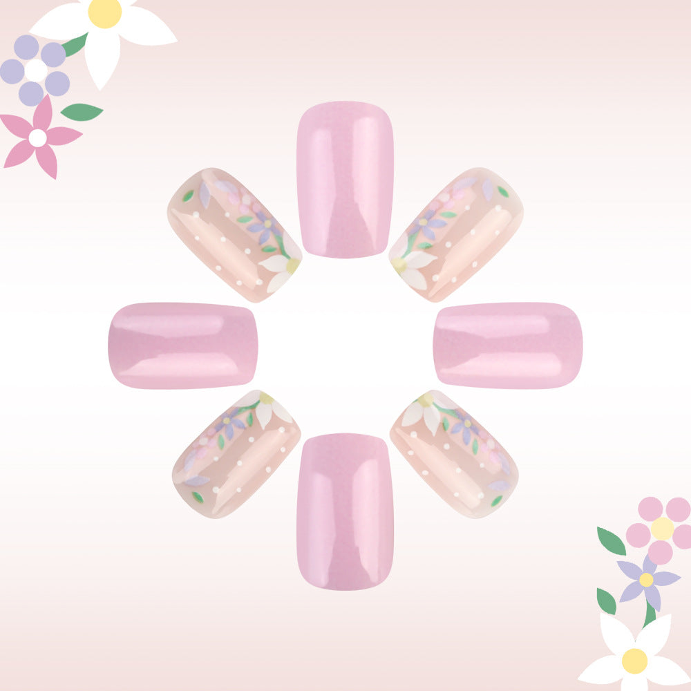 Floral Art Press-On Nail Design Stornfield