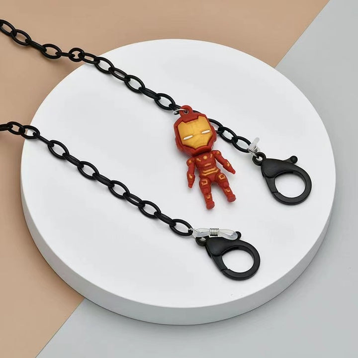 Playful glasses holder chain with figure pendant Stornfield