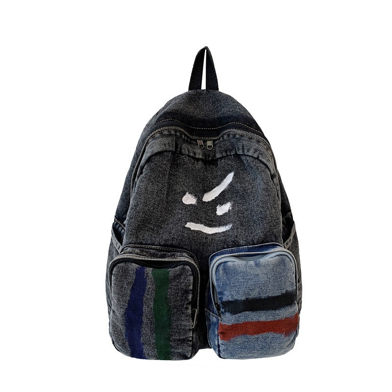 Artistic Denim Backpack Stornfield