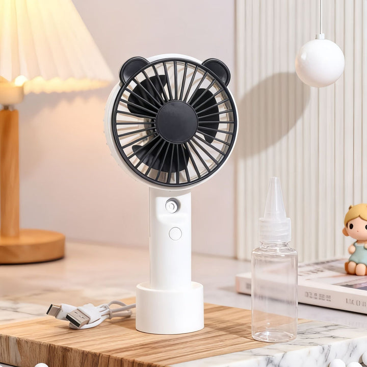 Women Portable Hand Fan with Spray Function Stornfield