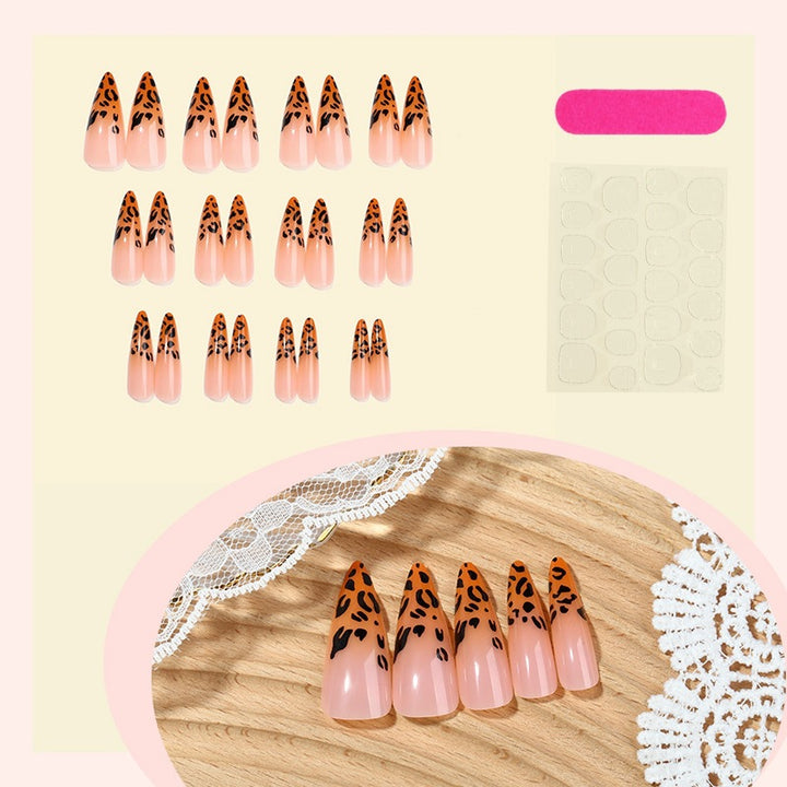 Creative Nail Art Set with Leopard Print Stornfield