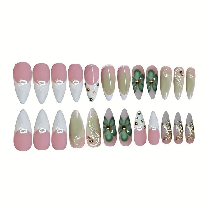 Premium 3D Decorative Press-On Nail Extensions Stornfield