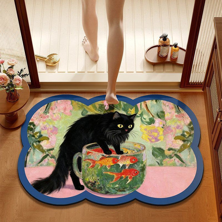 Whimsical Animal-Themed Bath Mat