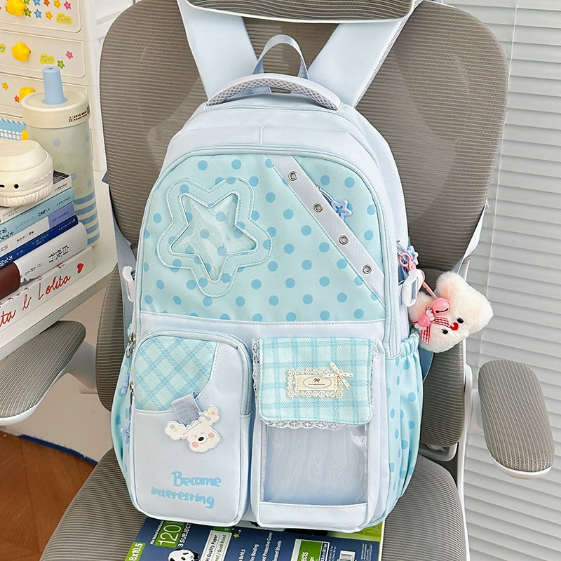 Cute Polka Dot Character Backpack Stornfield