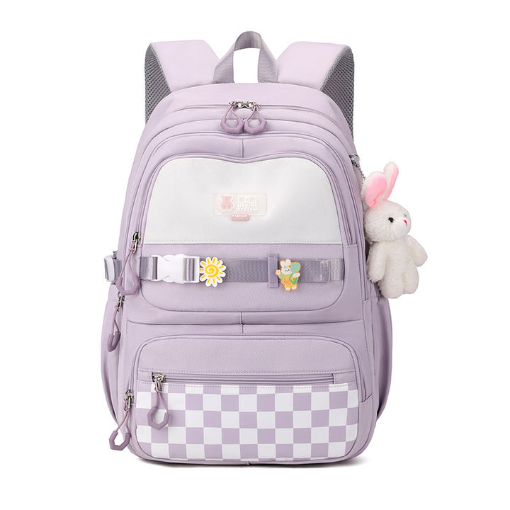 Cute school backpack with playful charms Stornfield