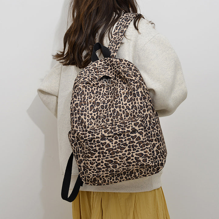 Stylish Backpack in Leopard Print Stornfield