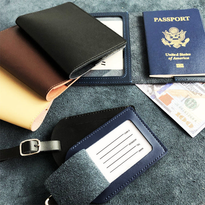 Vintage Leather Luggage Tag Stornfield