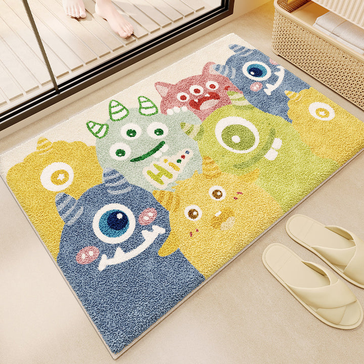 Fun-Themed Cartoon Bath Mat