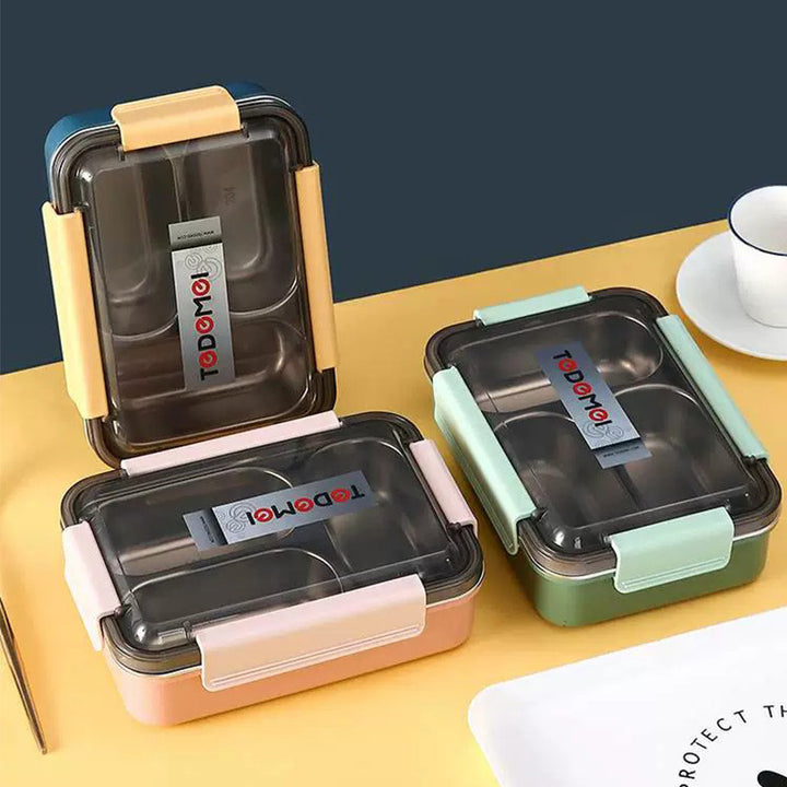 Multi-Compartment Stainless Steel Bento Box