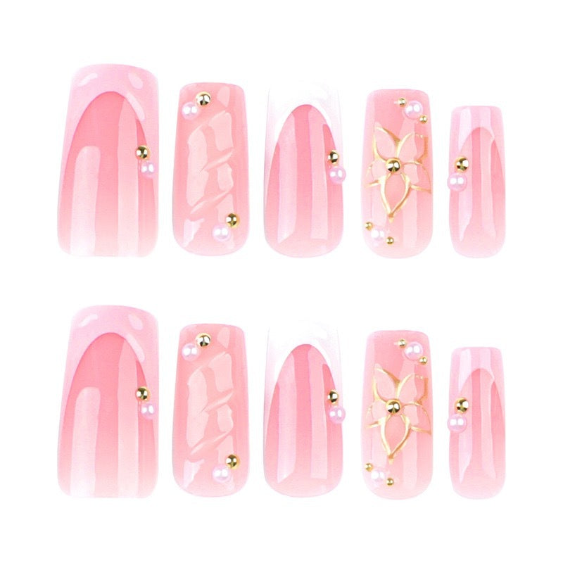 Premium Decorative 3D Floral Nail Extensions Stornfield