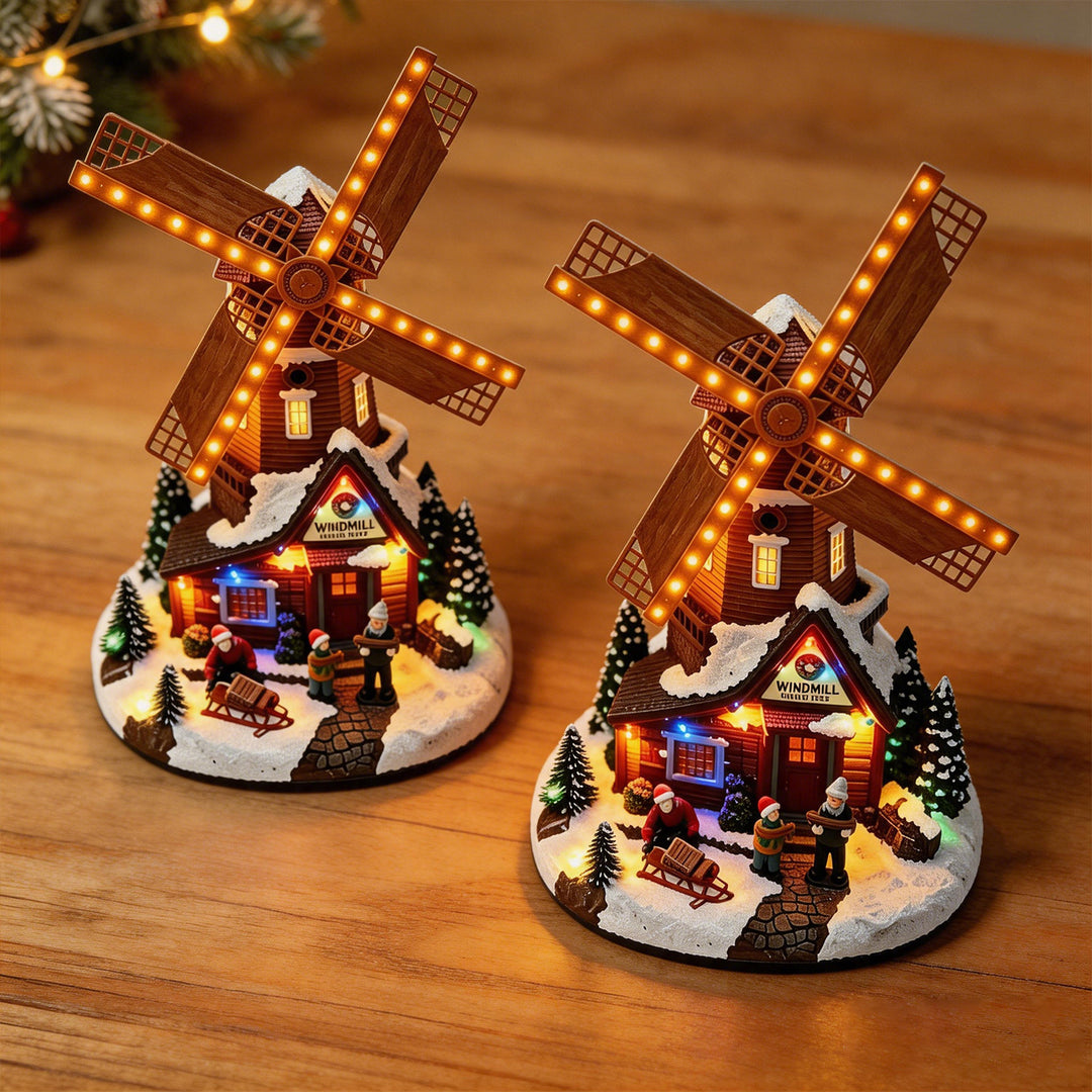 Nostalgic Christmas Windmill Decoration Stornfield