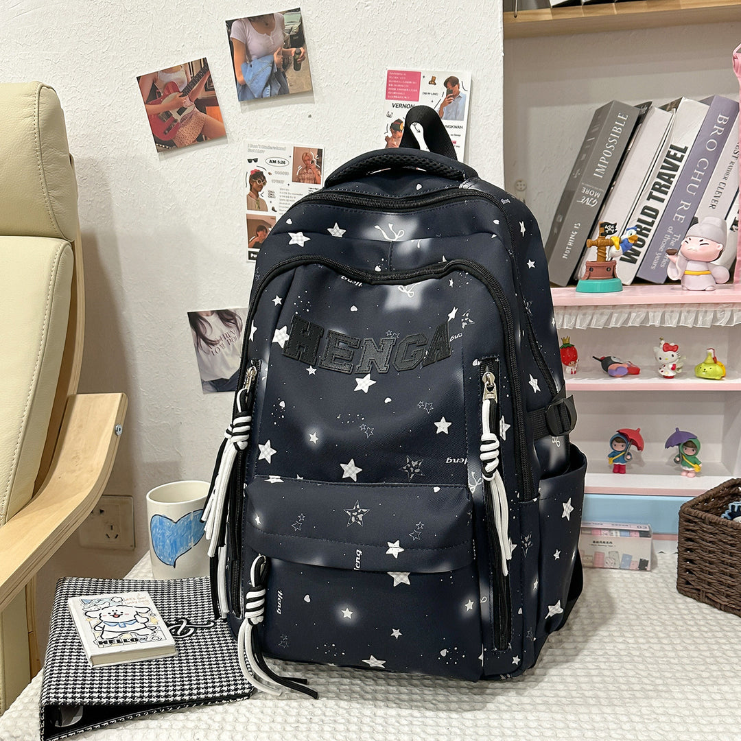 Stylish Multi-Functional Backpack with Decorative Accents Stornfield