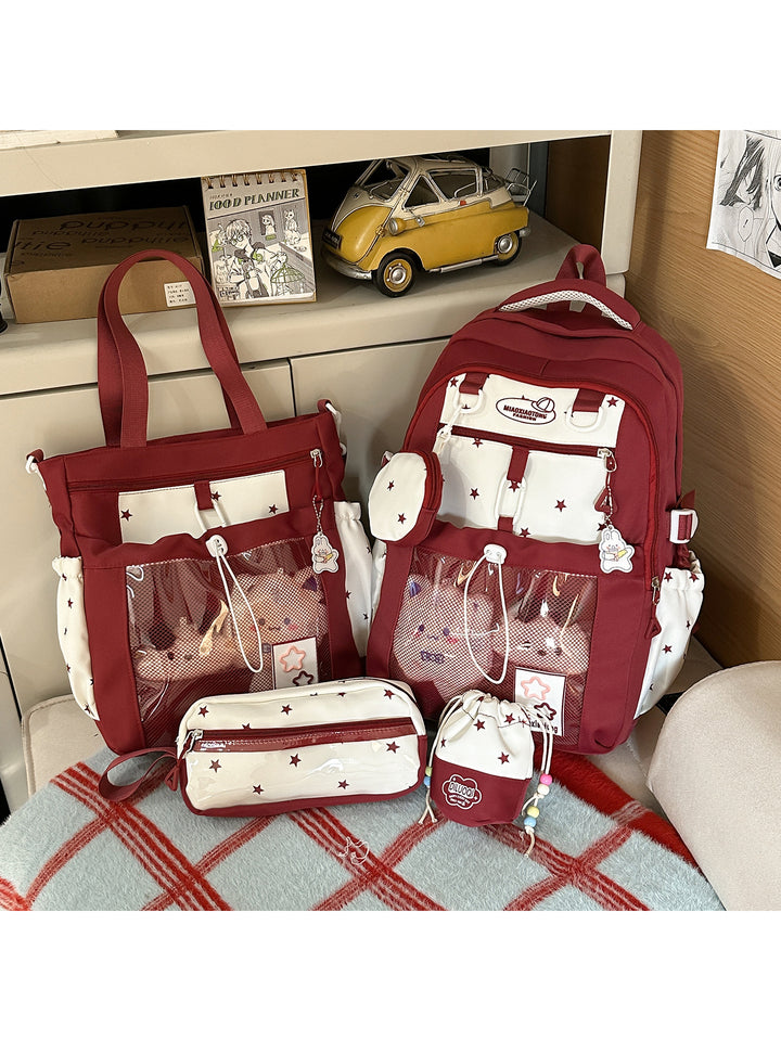 Plush School Backpack Set Stornfield