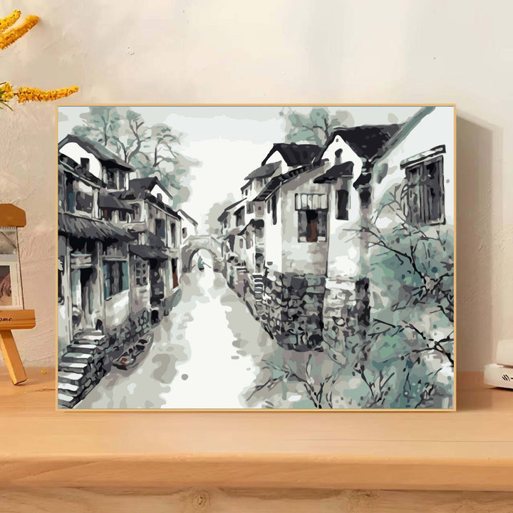 Scenic Landscape Art Canvas Print Stornfield