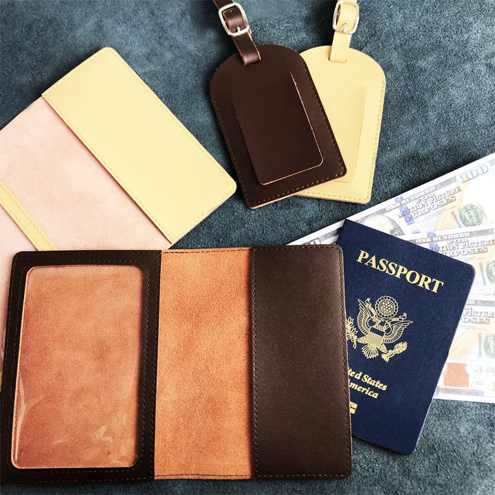 Vintage Leather Luggage Tag Stornfield