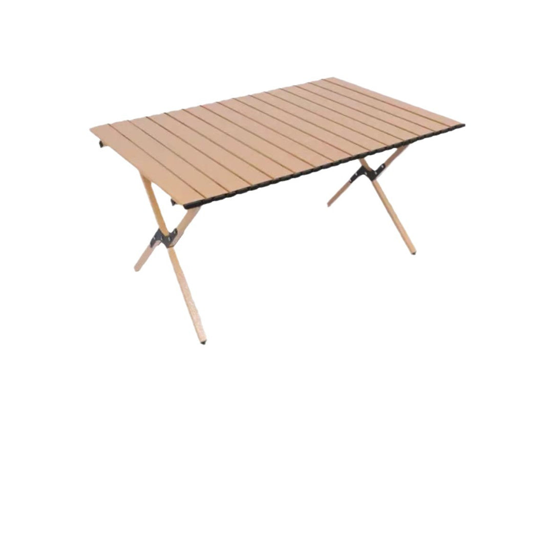 Foldable and Portable Camping Table with Durable Wooden Surface Stornfield