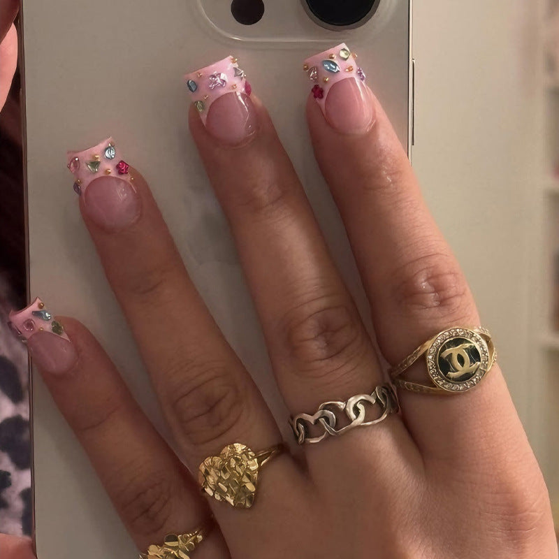 Nail art set with sparkling decorative elements Stornfield