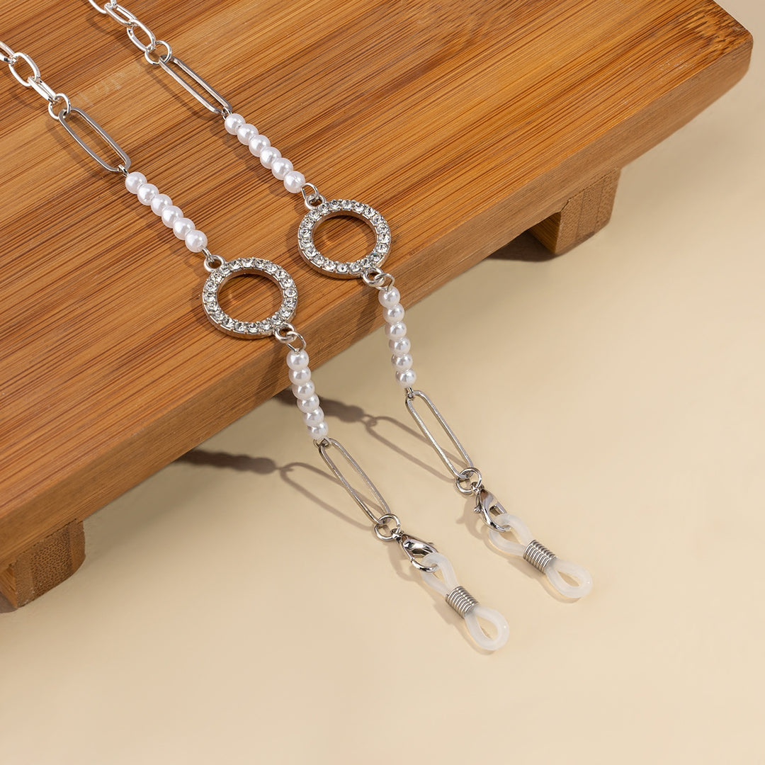 Glamorous Pearl-Embellished Eyewear Chain Stornfield