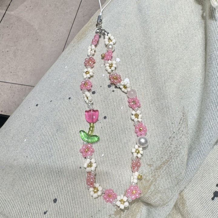 Decorative Floral Beaded Phone Strap Stornfield