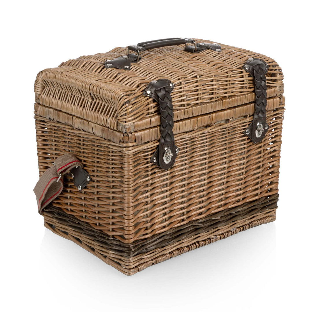 Ladies High-Quality Picnic Basket with Durable Leather Handles Stornfield
