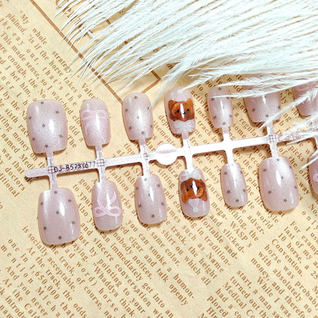Decorative artificial nails with festive motifs Stornfield