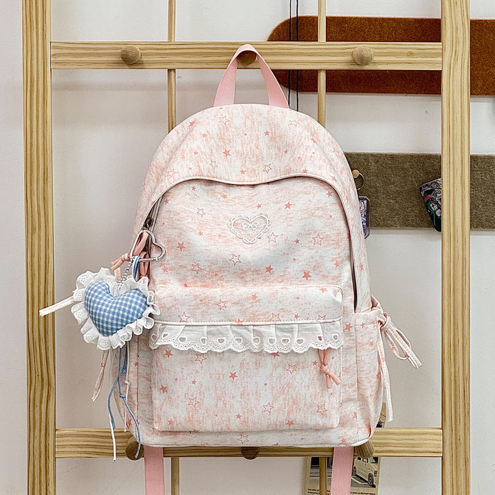Cute Decorative Star-Embellished Backpack Stornfield