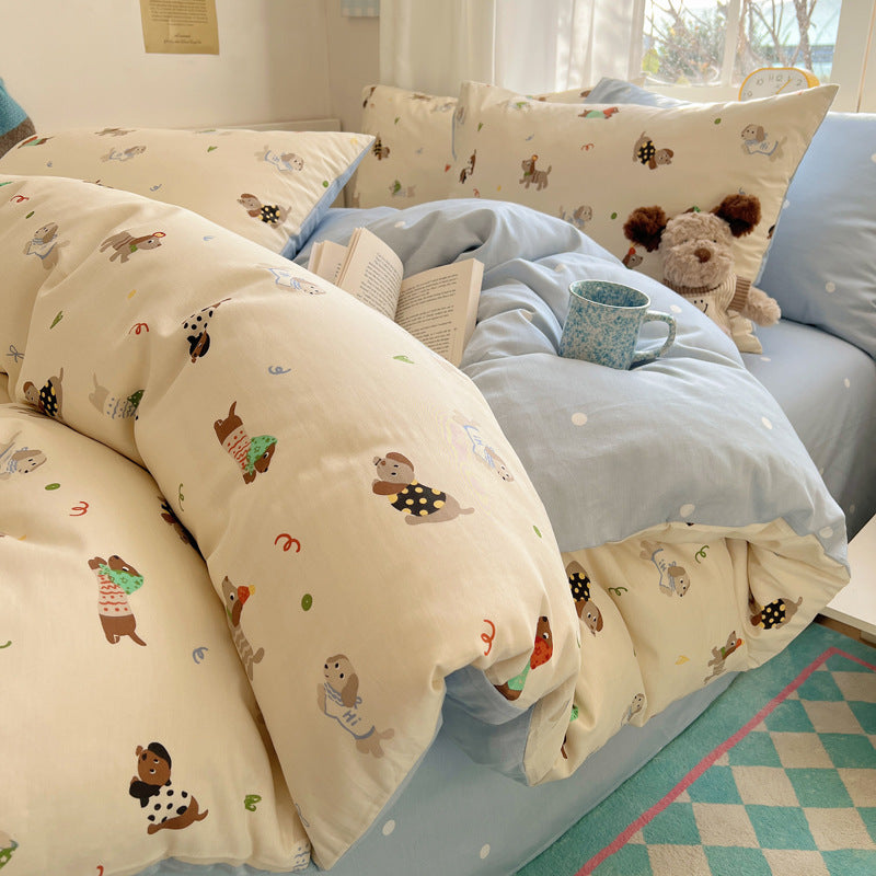 Cartoon-Themed Cozy Comforter Set