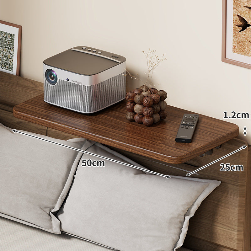 Slim Wall-Mounted Floating Bedside Shelf with Concealed Brackets