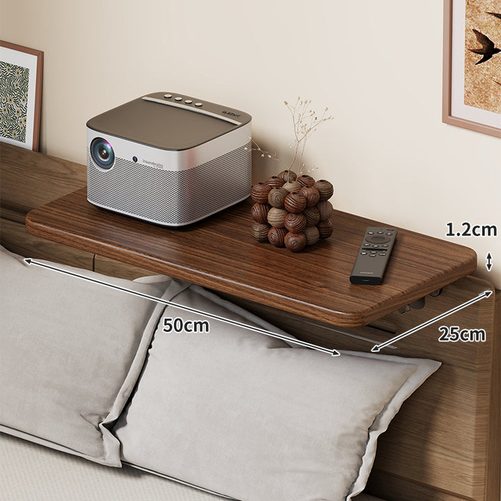 Slim Wall-Mounted Floating Bedside Shelf with Concealed Brackets