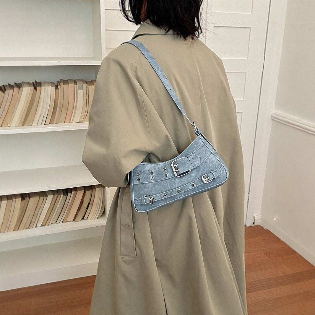 Stylish Buckle Detail Handbag