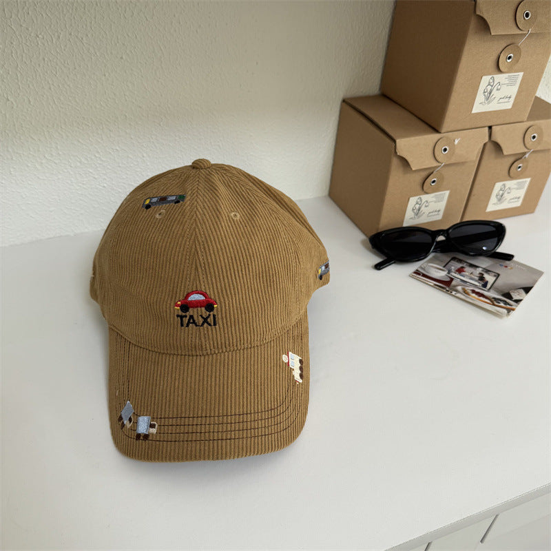 Men's Corduroy Taxi Embroidered Baseball Cap Stornfield