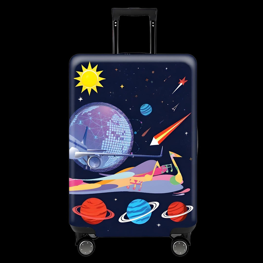 Women's Hard Shell Travel Suitcase with Eye-Catching Phrase Design Stornfield