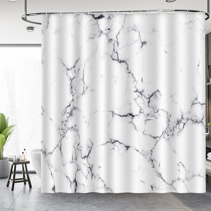 Artistic Marble Texture Shower Curtain Stornfield