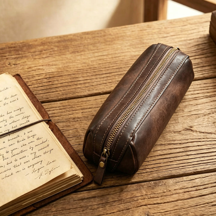 Luxury Leather Pencil Case