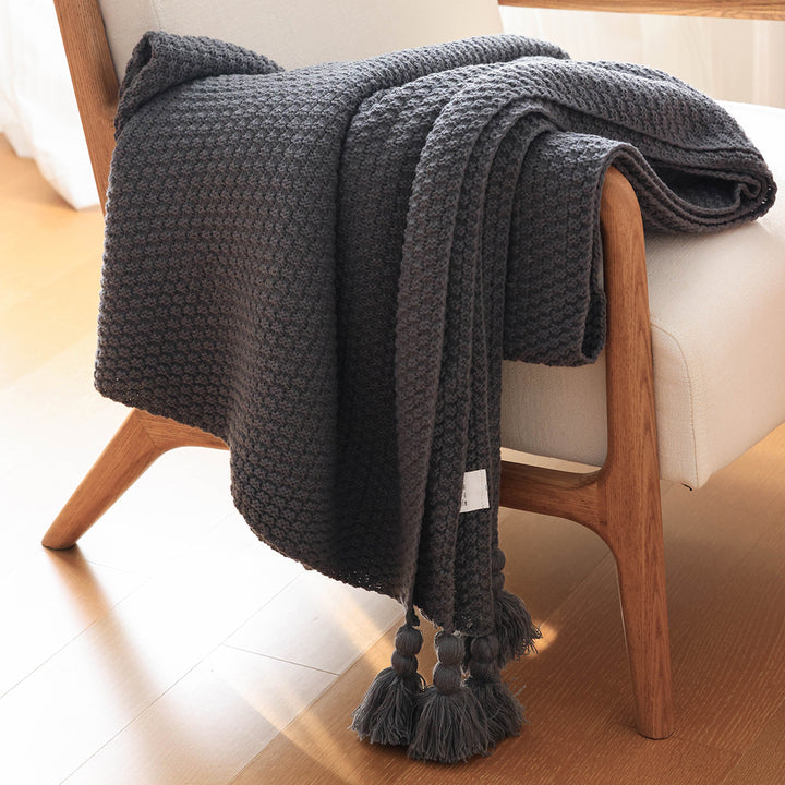 Textured Weave Throw Blanket