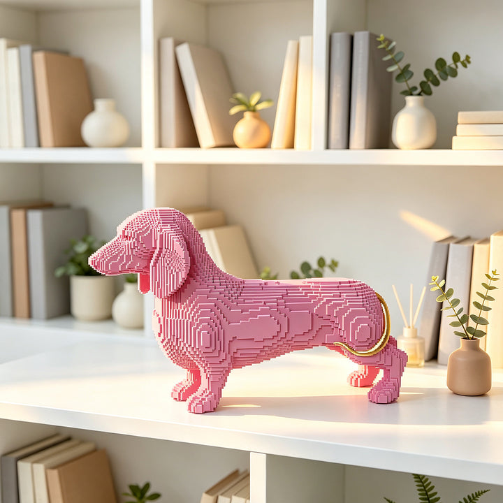 Playful decorative figure of a cute dachshund Stornfield
