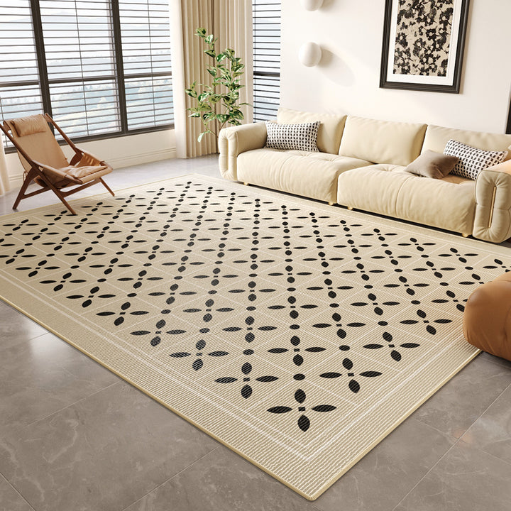 Contemporary Floral Design Area Rug