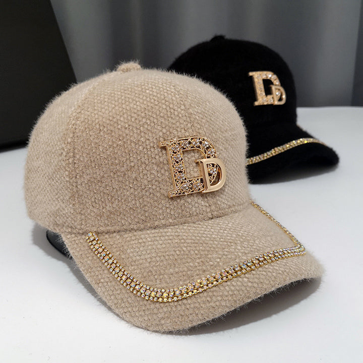 Women's Luxury Embellished Fleece Baseball Cap Stornfield
