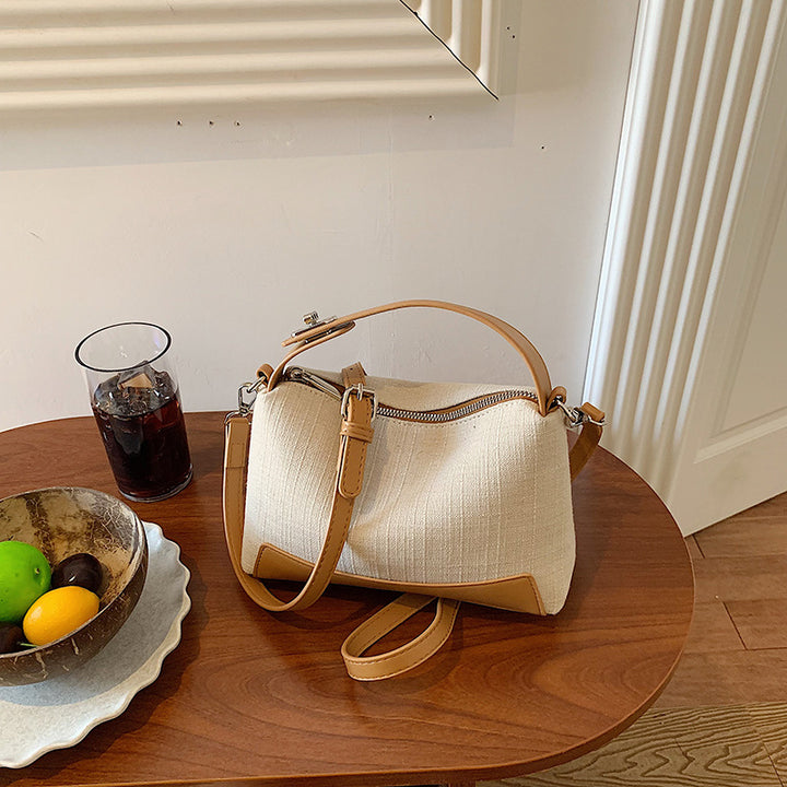 Textured Handheld Shoulder Purse