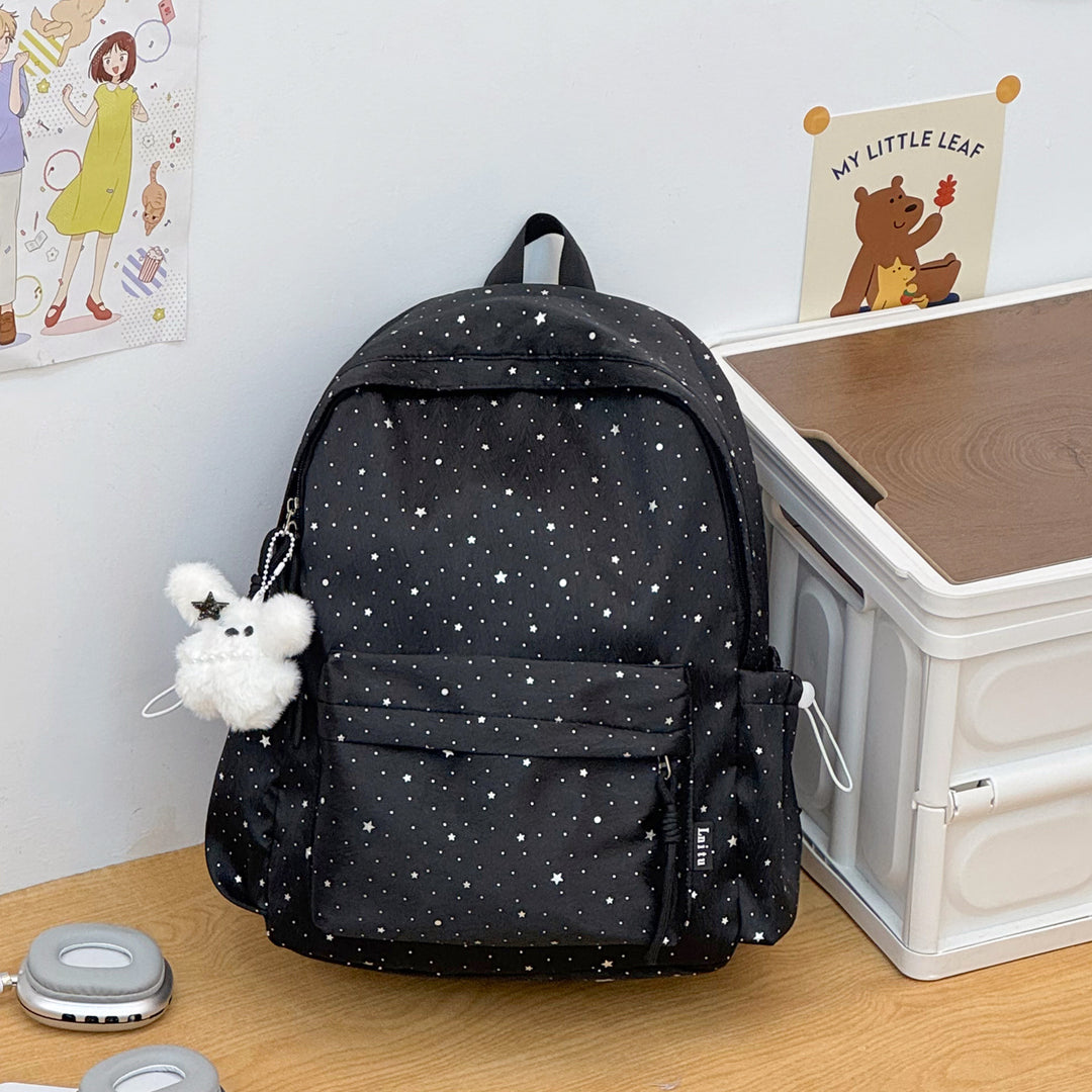 Stylish Multi-Pocket Casual Backpack with Cute Accents Stornfield