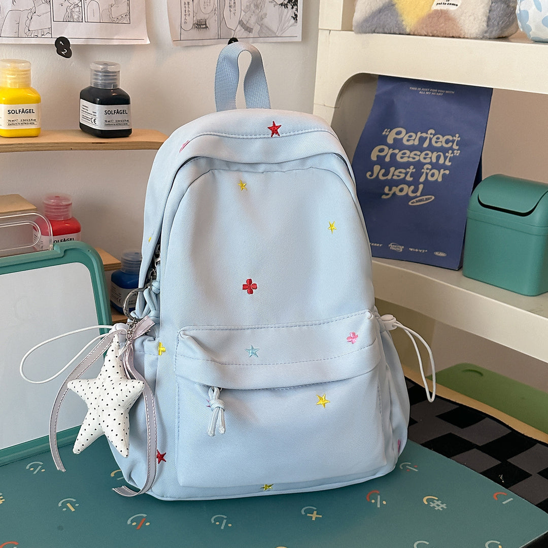 Casual Embroidered Star Backpack Stornfield
