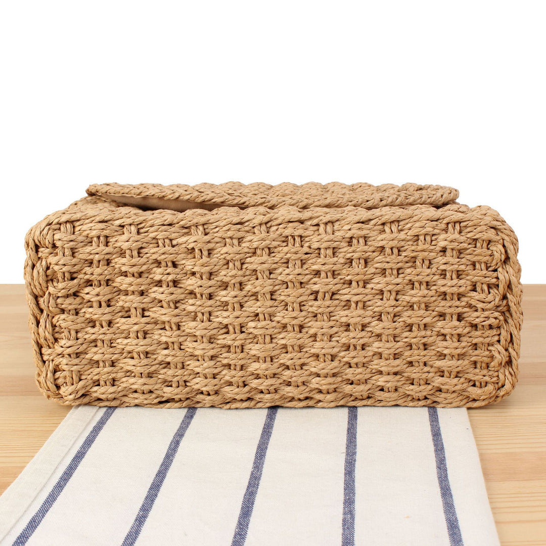 Shoulder bag in handcrafted woven style Stornfield
