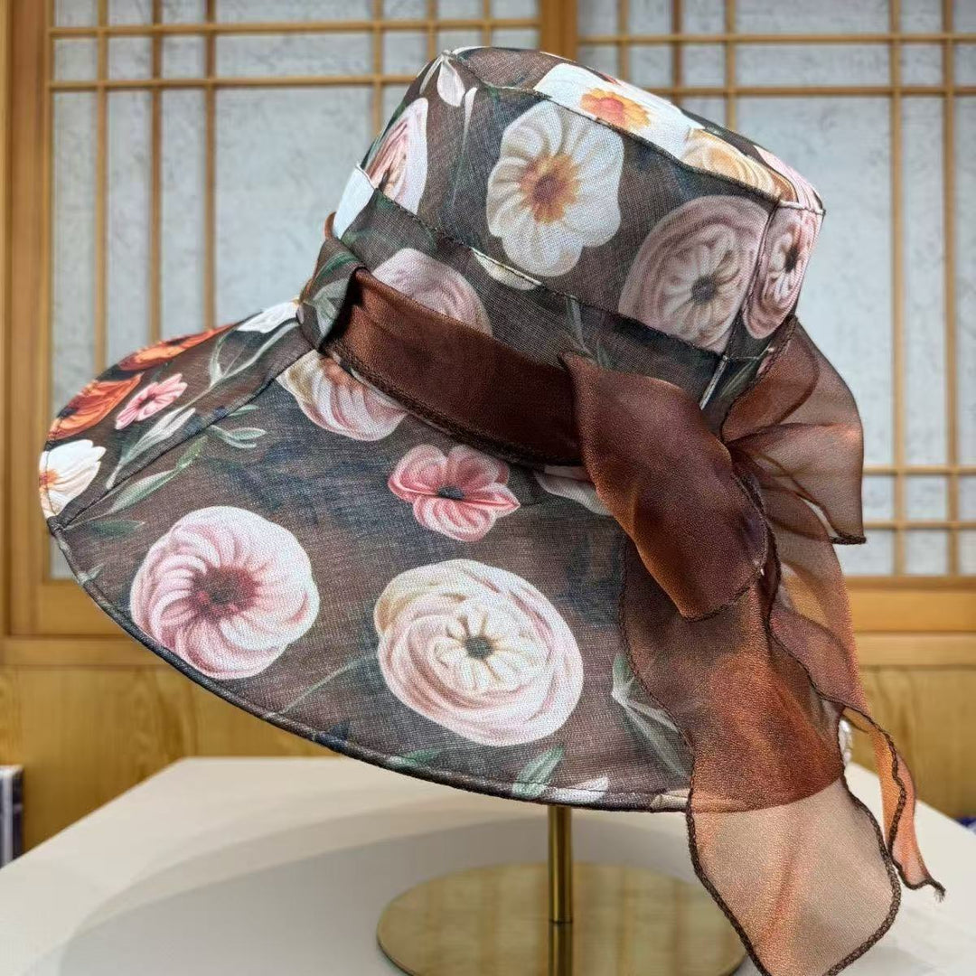 Wide Brim Floral Sun Hat Stornfield