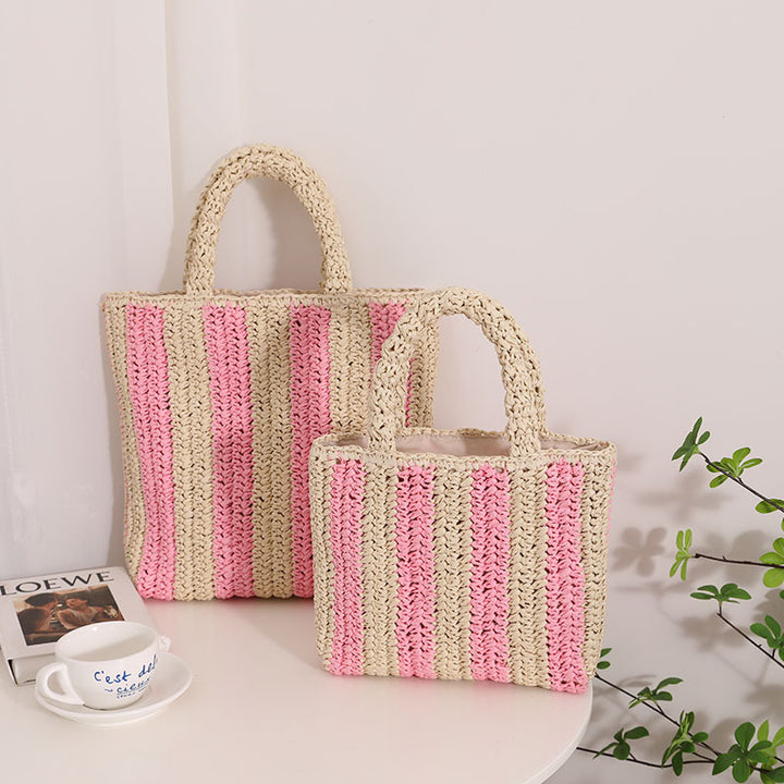 Fashionable basket bag with textured fold design Stornfield