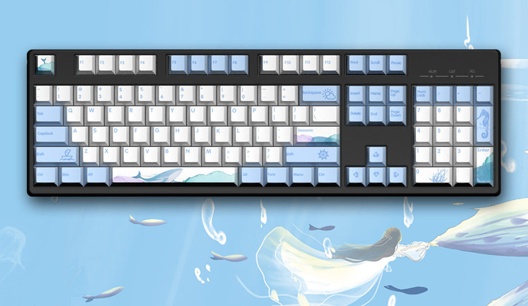 Ocean-Themed Mechanical Keyboard Stornfield