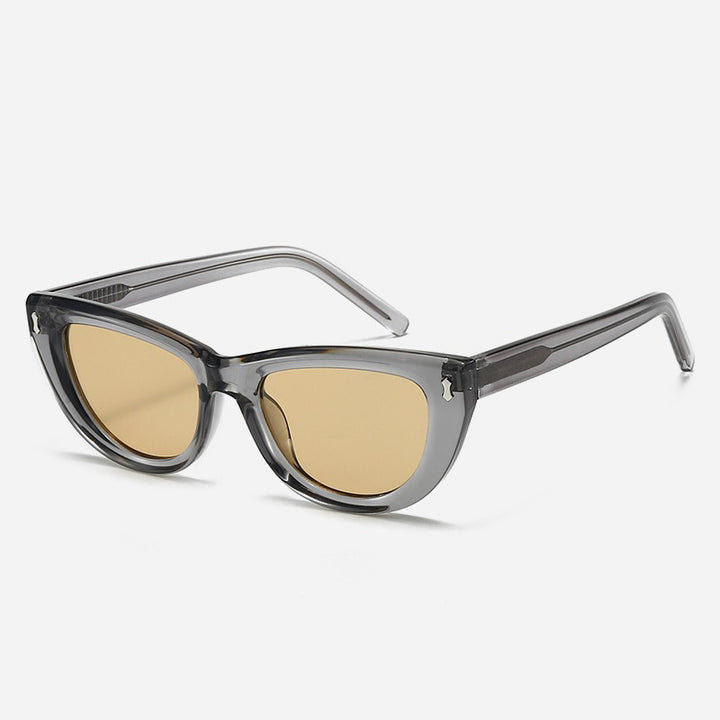 Women's Cat-Eye sunglasses with transparent frame and brown lenses Stornfield