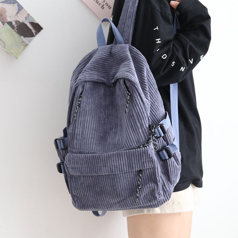 Cord-Backpack with Functional Zipper Pockets and Adjustable Shoulder Straps Stornfield