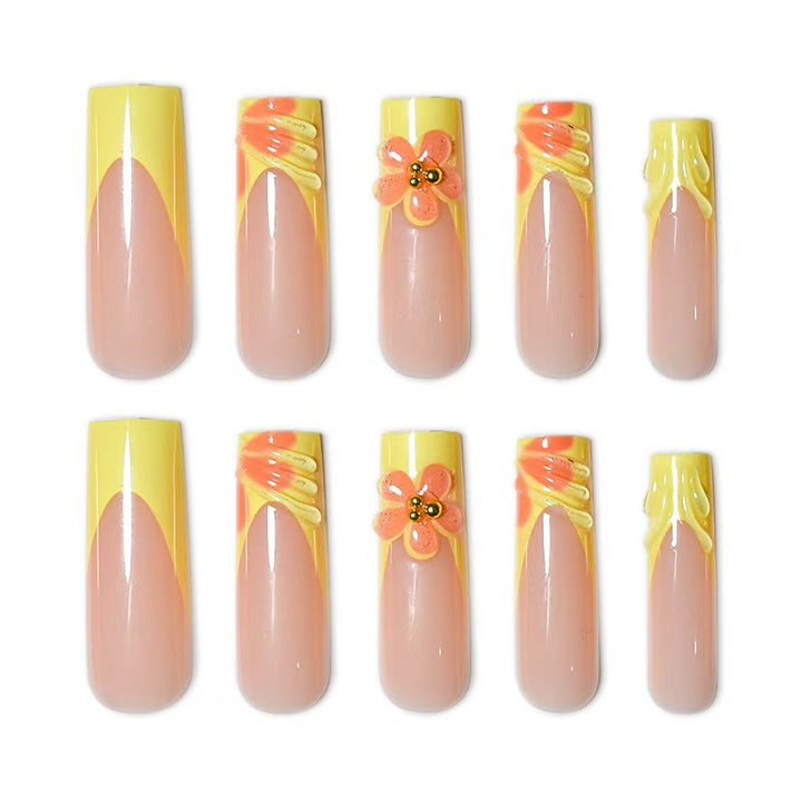 Creative Floral Press-On Nail Art Stornfield