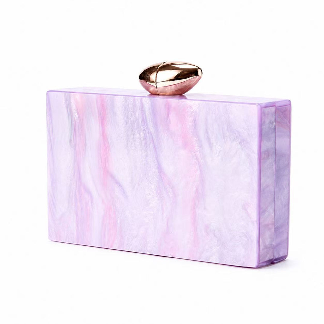 Artistic Acrylic Box Clutch