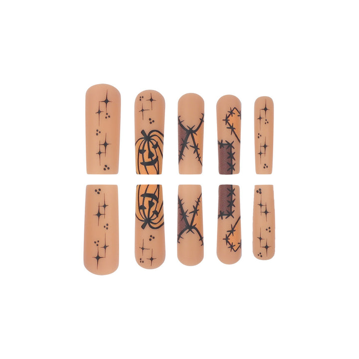 Thematic Long Stiletto Press-On Nails Stornfield